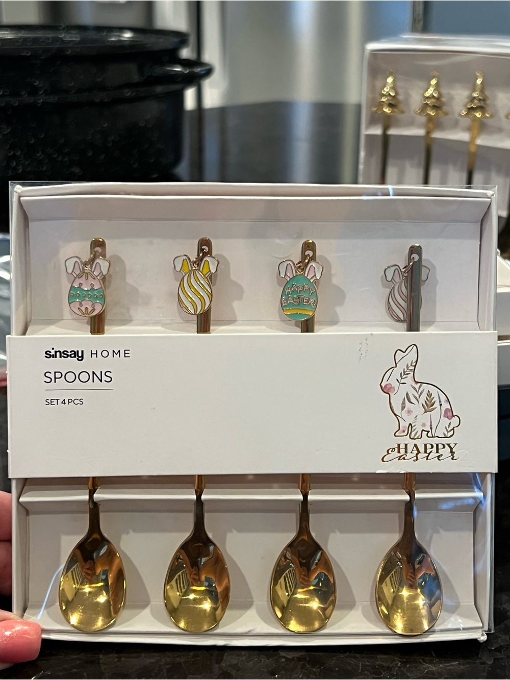 Sinsay HOME Gold Easter Bunny Spoons - Set of 4